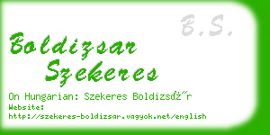 boldizsar szekeres business card